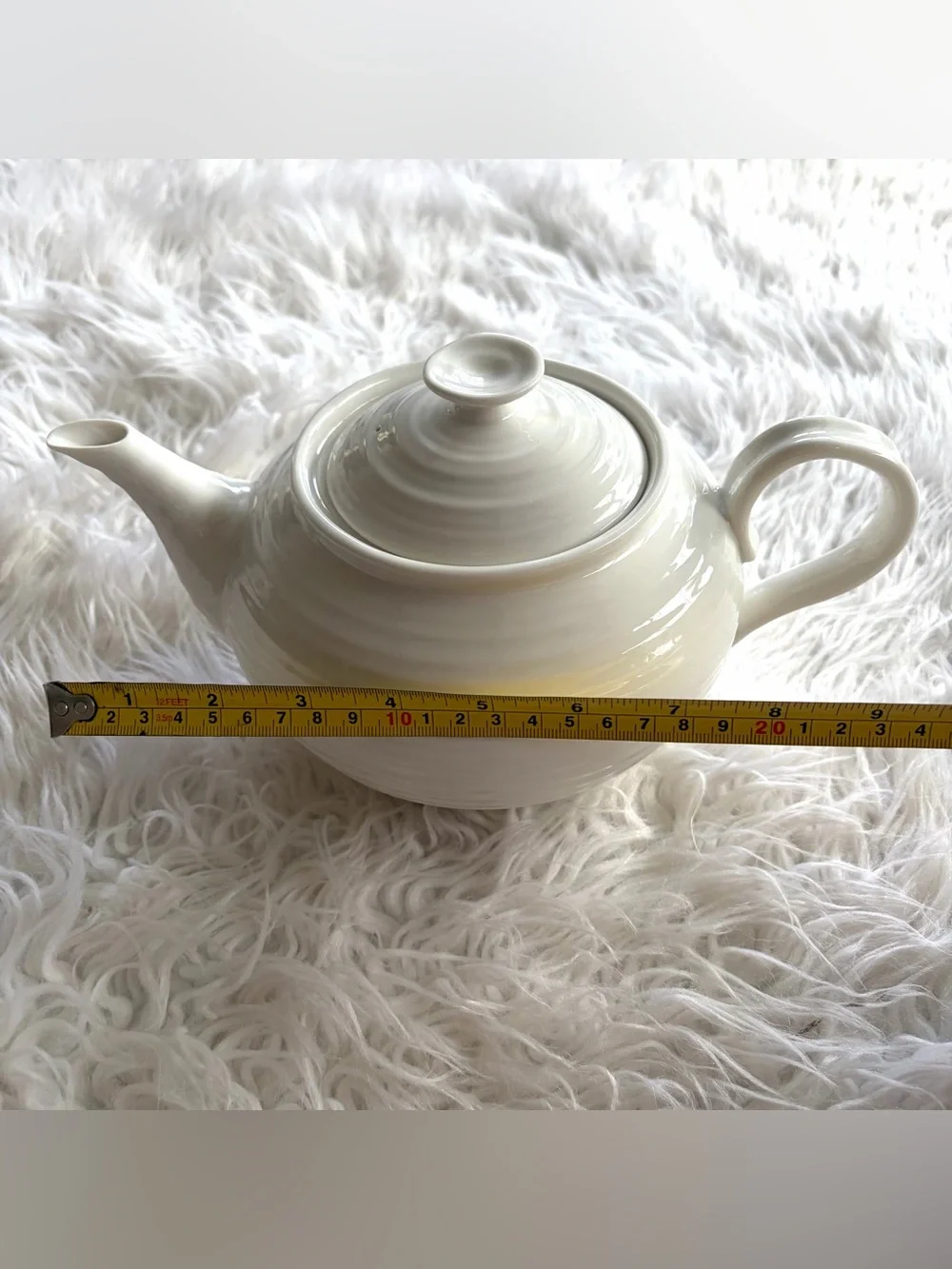 Sophie Conran White Ceramic Teapot - Classic Porcelain Tea Pot NWOT